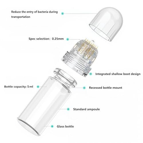 Hydra Needle Derma Stamp Fine Touch Microneedling Roller Stamp 0.25mm – Serum Applicator for Facial Care Avelisse