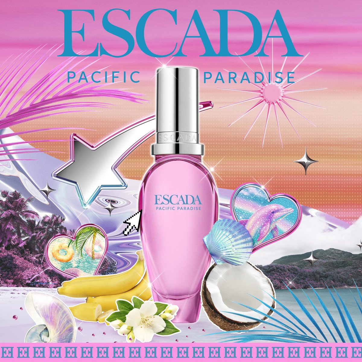 Escada Pacific Paradise Eau De Toilette – Floral Women's Perfume with Banana, Jasmine & Amber – Long-Lasting Luxury Fragrance, 1 Fl Oz Avelisse