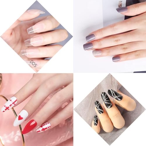 Ycyan Dual-Ended Nail Design Brushes - Rose Gold Rhinestone Handle, Nail Art Liner & UV Gel Polish Brush (1 Pack) - görsel 9