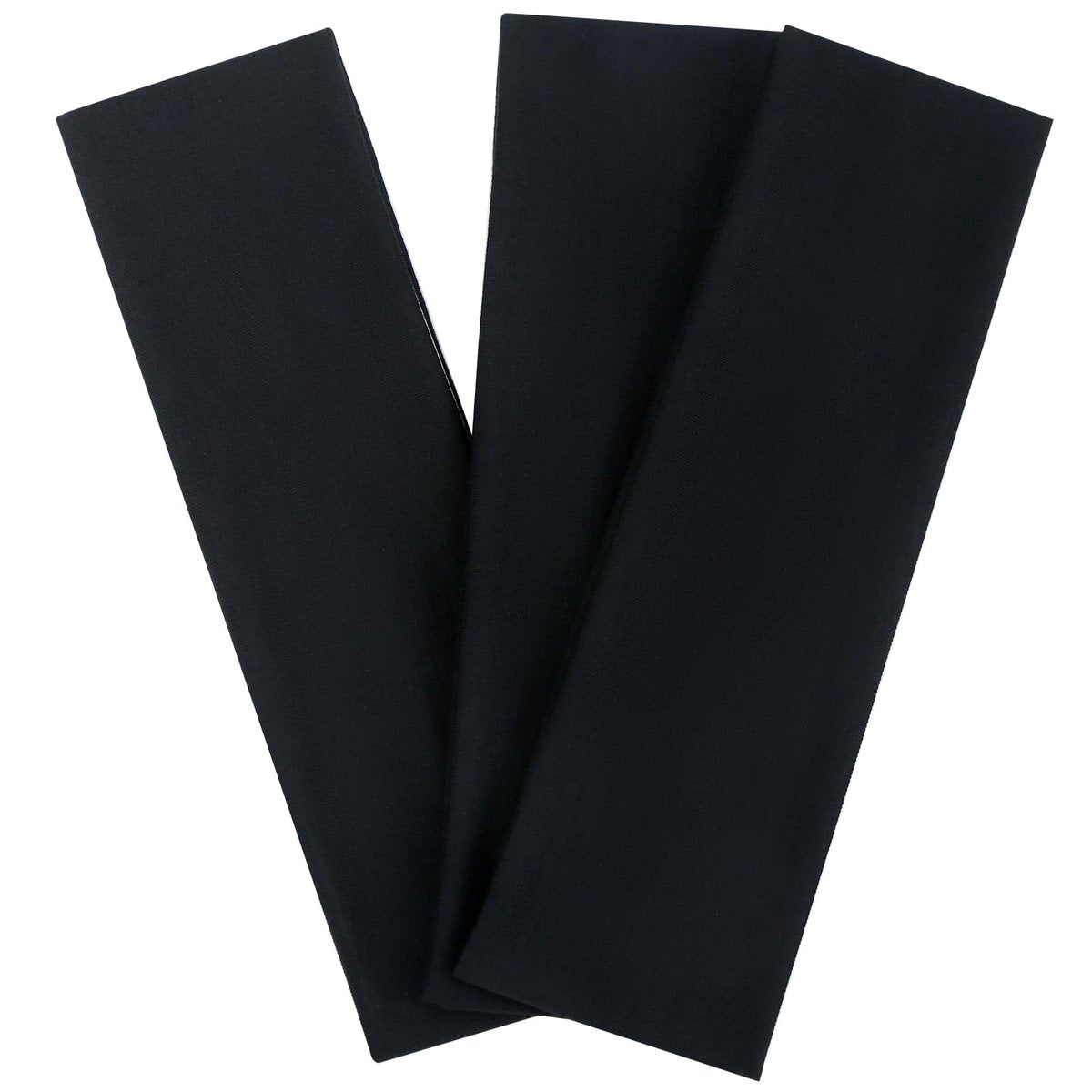 JCKHXG 3-Pack Black Non-Slip Headbands for Women - Soft Cotton Stretchy Thick Headbands for Running, Exercise & Daily Wear - görsel 1
