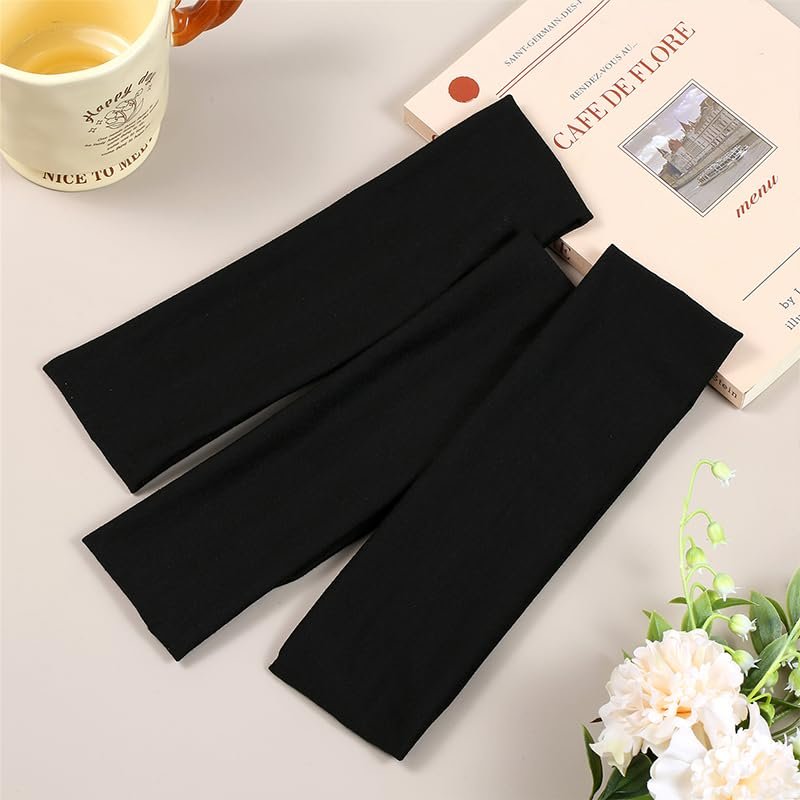 JCKHXG 3-Pack Black Non-Slip Headbands for Women - Soft Cotton Stretchy Thick Headbands for Running, Exercise & Daily Wear - görsel 6