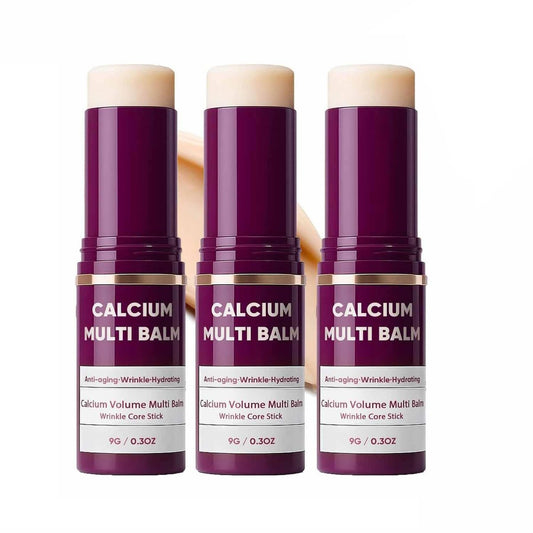 Calcium Volume Multi Balm with Collagen – Intensive Repair & Moisturizing Stick for Face, Eyes & Neck (3-Pack) Avelisse