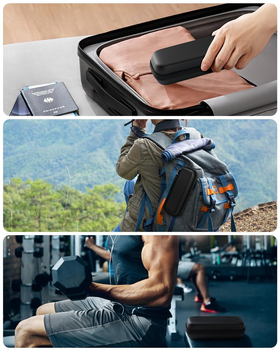 FINETCH Hard Travel Case for OBlade QP2520/QP2530/QP2620/QP2630 – Waterproof Portable Storage Bag for OBlade Hybrid Electric Trimmer & Braun Series Shaver - görsel 7