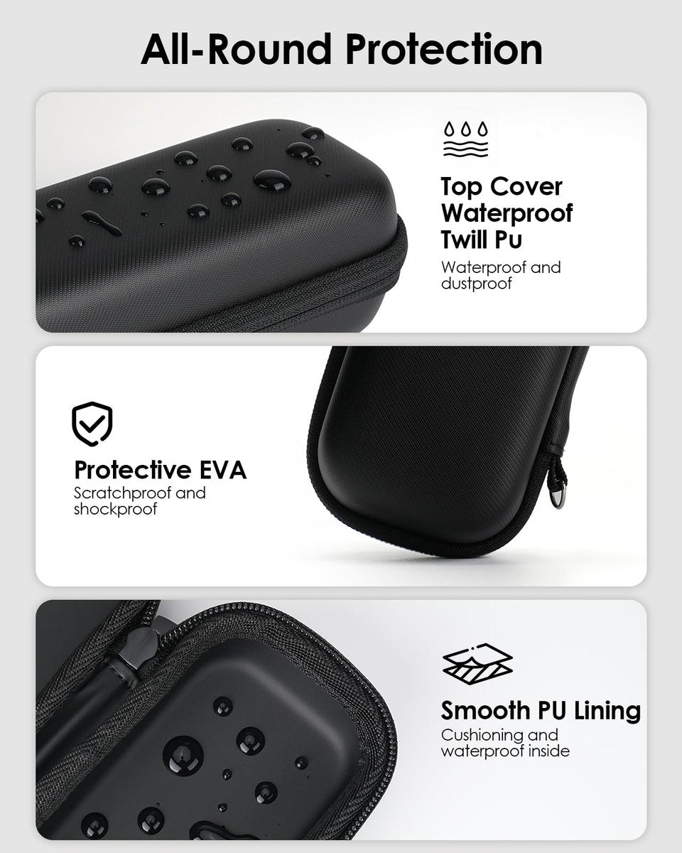 FINETCH Hard Travel Case for OBlade QP2520/QP2530/QP2620/QP2630 – Waterproof Portable Storage Bag for OBlade Hybrid Electric Trimmer & Braun Series Shaver - görsel 3