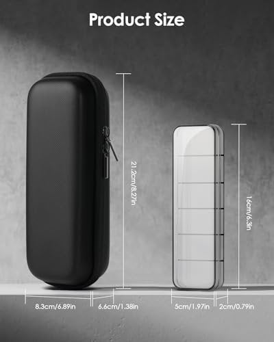 FINETCH Hard Travel Case for OBlade QP2520/QP2530/QP2620/QP2630 – Waterproof Portable Storage Bag for OBlade Hybrid Electric Trimmer & Braun Series Shaver - görsel 6