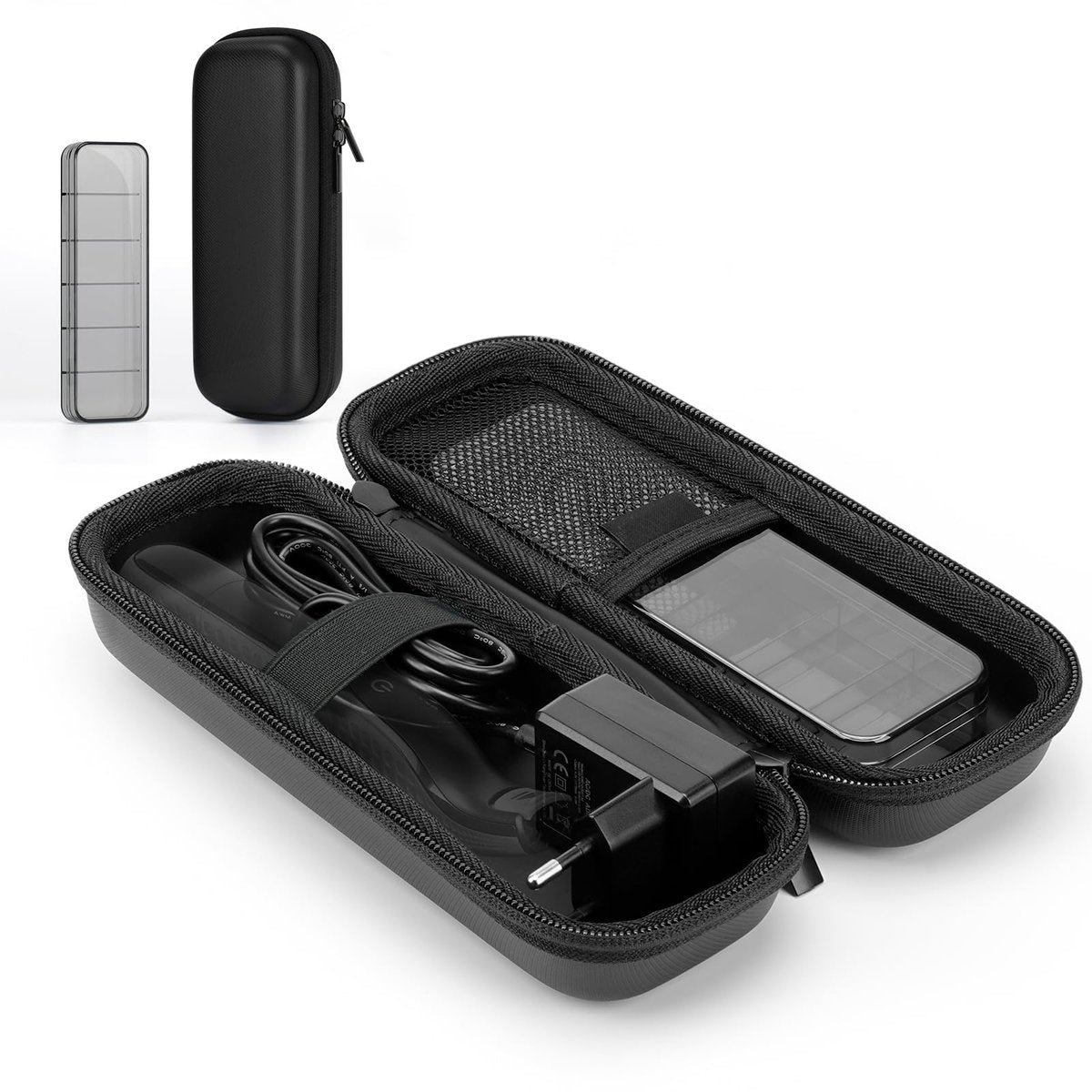 FINETCH Hard Travel Case for OBlade QP2520/QP2530/QP2620/QP2630 – Waterproof Portable Storage Bag for OBlade Hybrid Electric Trimmer & Braun Series Shaver - görsel 11