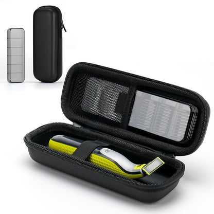 FINETCH Hard Travel Case for OBlade QP2520/QP2530/QP2620/QP2630 – Waterproof Portable Storage Bag for OBlade Hybrid Electric Trimmer & Braun Series Shaver