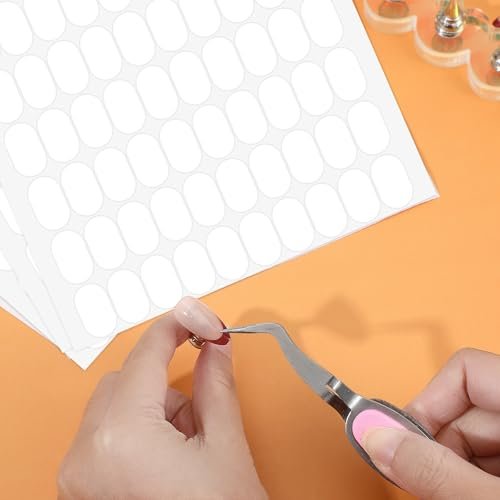 LXUEJIE 1200 Pcs Double Sided Nail Sticky Tack, Clear Nails Stand Sticky Tabs No Trace Poster Stickers for Festival Decoration Sticky Dot Avelisse