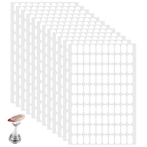LXUEJIE 1200 Pcs Double Sided Nail Sticky Tack, Clear Nails Stand Sticky Tabs No Trace Poster Stickers for Festival Decoration Sticky Dot Avelisse