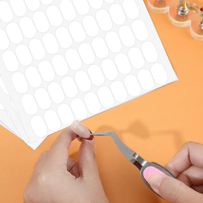 LXUEJIE 1200 Pcs Double Sided Nail Sticky Tack, Clear Nails Stand Sticky Tabs No Trace Poster Stickers for Festival Decoration Sticky Dot Avelisse