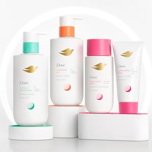 Dove Body Wash 2 Count Limited Edition Gift Pack - Moisturizing & Odor Control for Hormonal Skin Shifts, 14.2 Fl Oz Avelisse