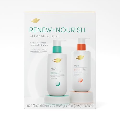 Dove Body Wash 2 Count Limited Edition Gift Pack - Moisturizing & Odor Control for Hormonal Skin Shifts, 14.2 Fl Oz Avelisse
