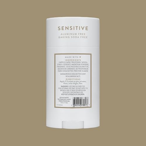 Native Sandalwood & Shea Butter Sensitive Whole Body Deodorant - 2.4 oz, Aluminum-Free - görsel 10