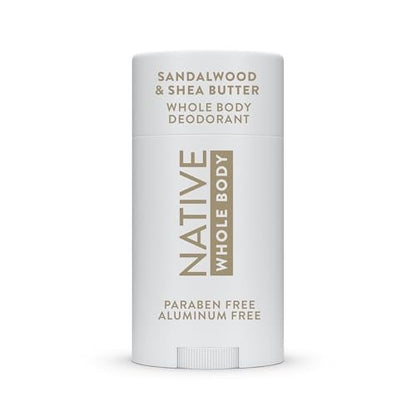 Native Sandalwood & Shea Butter Sensitive Whole Body Deodorant - 2.4 oz, Aluminum-Free