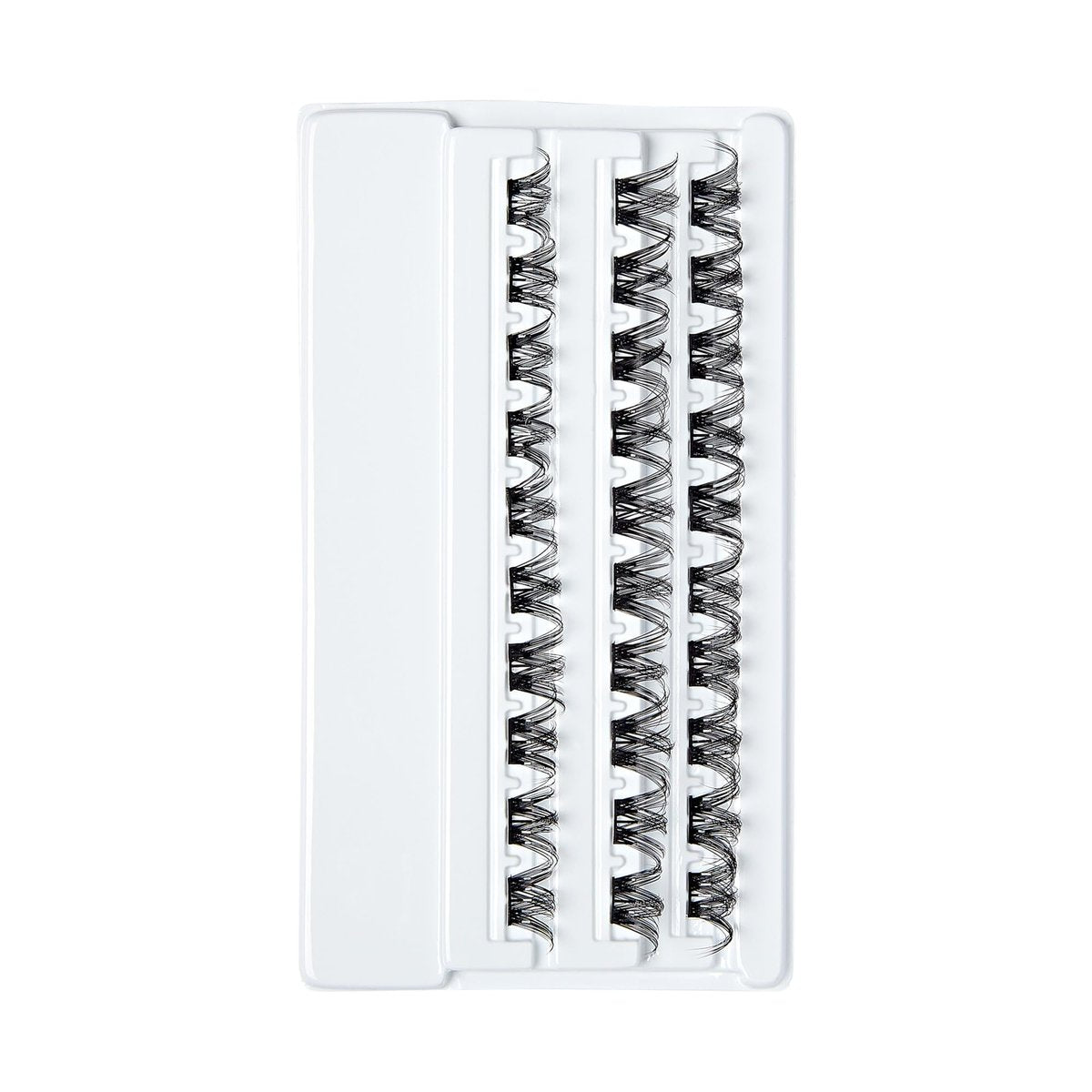 imPRESS Curly False Eyelashes – 30 Lash Clusters, 10mm-14mm, Black, Reusable Strip Lashes Avelisse