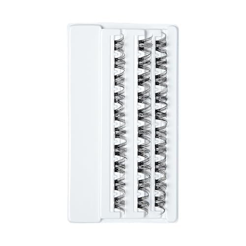imPRESS Curly False Eyelashes – 30 Lash Clusters, 10mm-14mm, Black, Reusable Strip Lashes Avelisse
