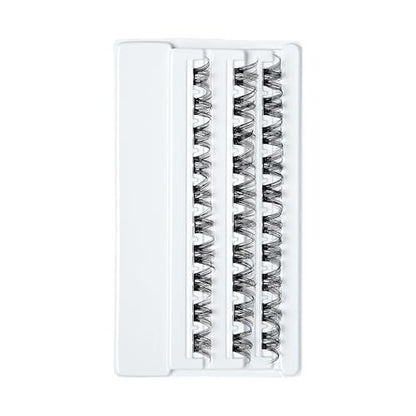 imPRESS Curly False Eyelashes – 30 Lash Clusters, 10mm-14mm, Black, Reusable Strip Lashes Avelisse