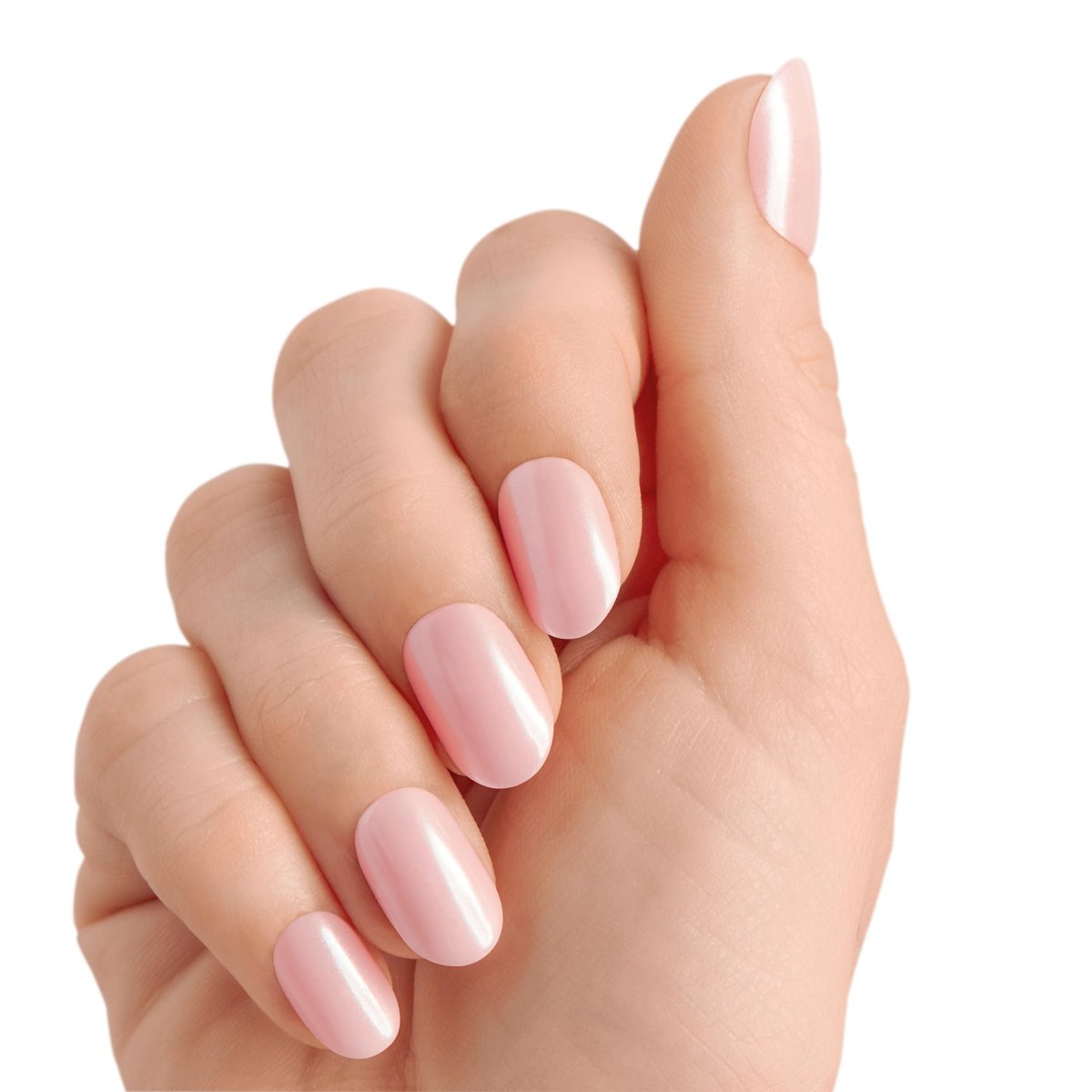 imPRESS Kiss colorFX Valentine's Day Press On Nails - Adorable Pink Short Oval, Up to 10-Day Hold, 30 Fake Nails with Prep Pad & File - görsel 4