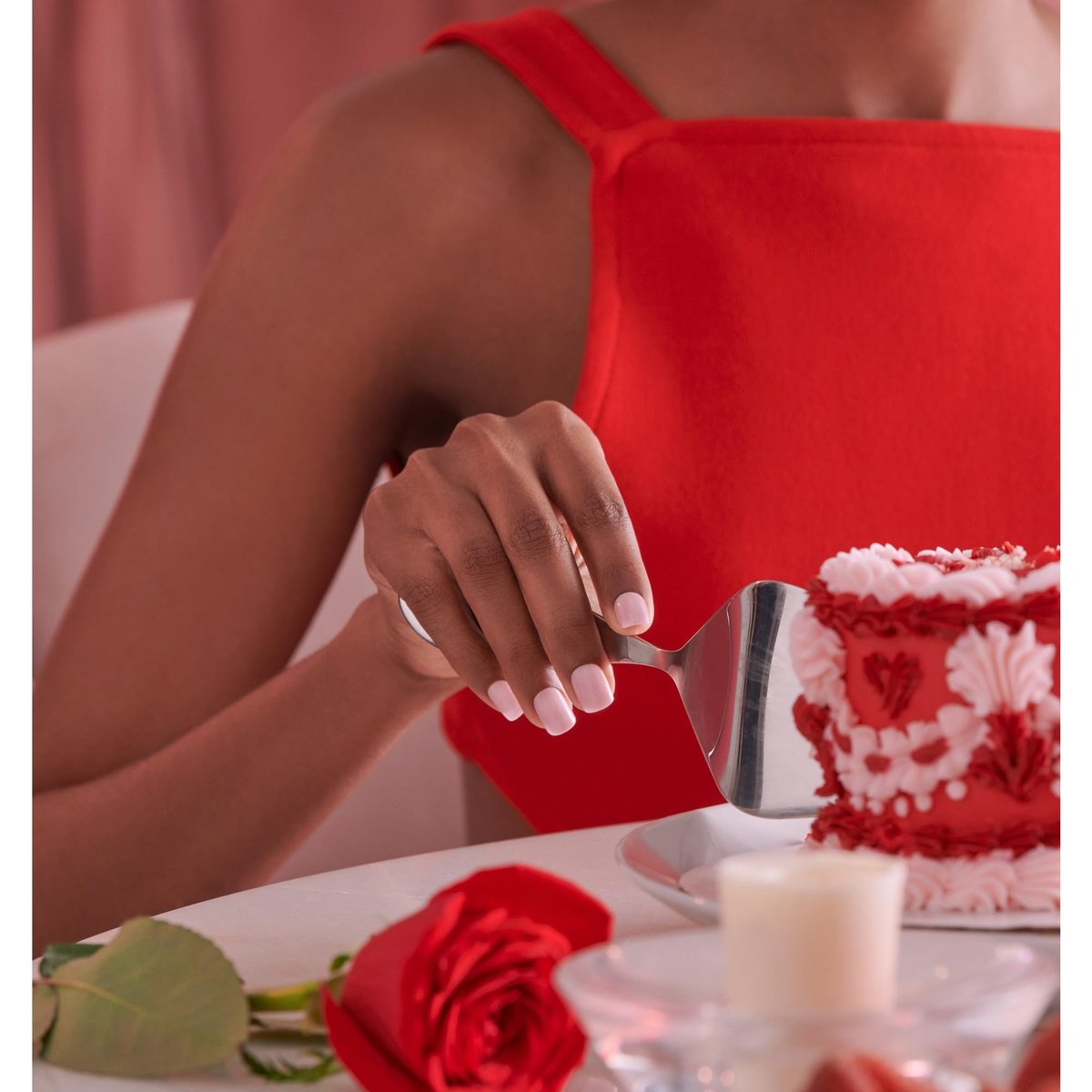 imPRESS ColorFX by KISS Valentine’s Day Press On Nails – ‘Cherished’ Pink Short Squoval, Improved Adhesive, Up to 10-Day Hold, 30 Fake Nails Kit - görsel 5
