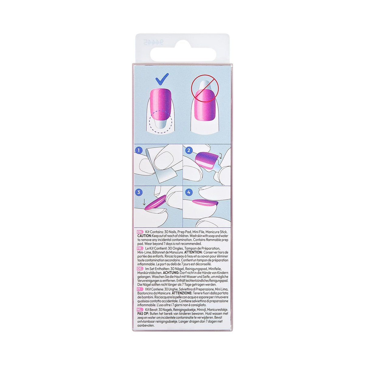 imPRESS ColorFX by KISS Valentine’s Day Press On Nails – ‘Cherished’ Pink Short Squoval, Improved Adhesive, Up to 10-Day Hold, 30 Fake Nails Kit - görsel 17