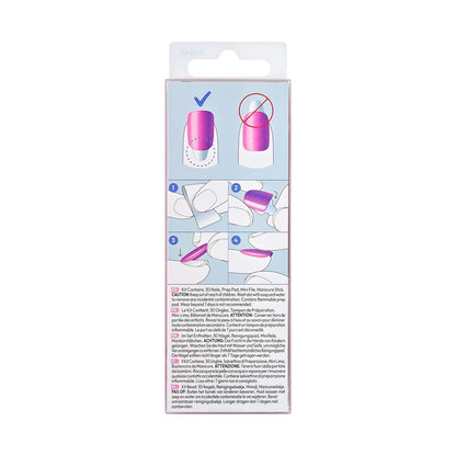 imPRESS ColorFX by KISS Valentine’s Day Press On Nails – ‘Cherished’ Pink Short Squoval, Improved Adhesive, Up to 10-Day Hold, 30 Fake Nails Kit