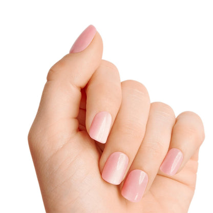 imPRESS ColorFX by KISS Valentine’s Day Press On Nails – ‘Cherished’ Pink Short Squoval, Improved Adhesive, Up to 10-Day Hold, 30 Fake Nails Kit