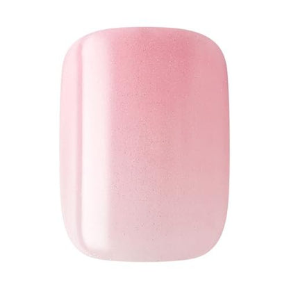 imPRESS ColorFX by KISS Valentine’s Day Press On Nails – ‘Cherished’ Pink Short Squoval, Improved Adhesive, Up to 10-Day Hold, 30 Fake Nails Kit