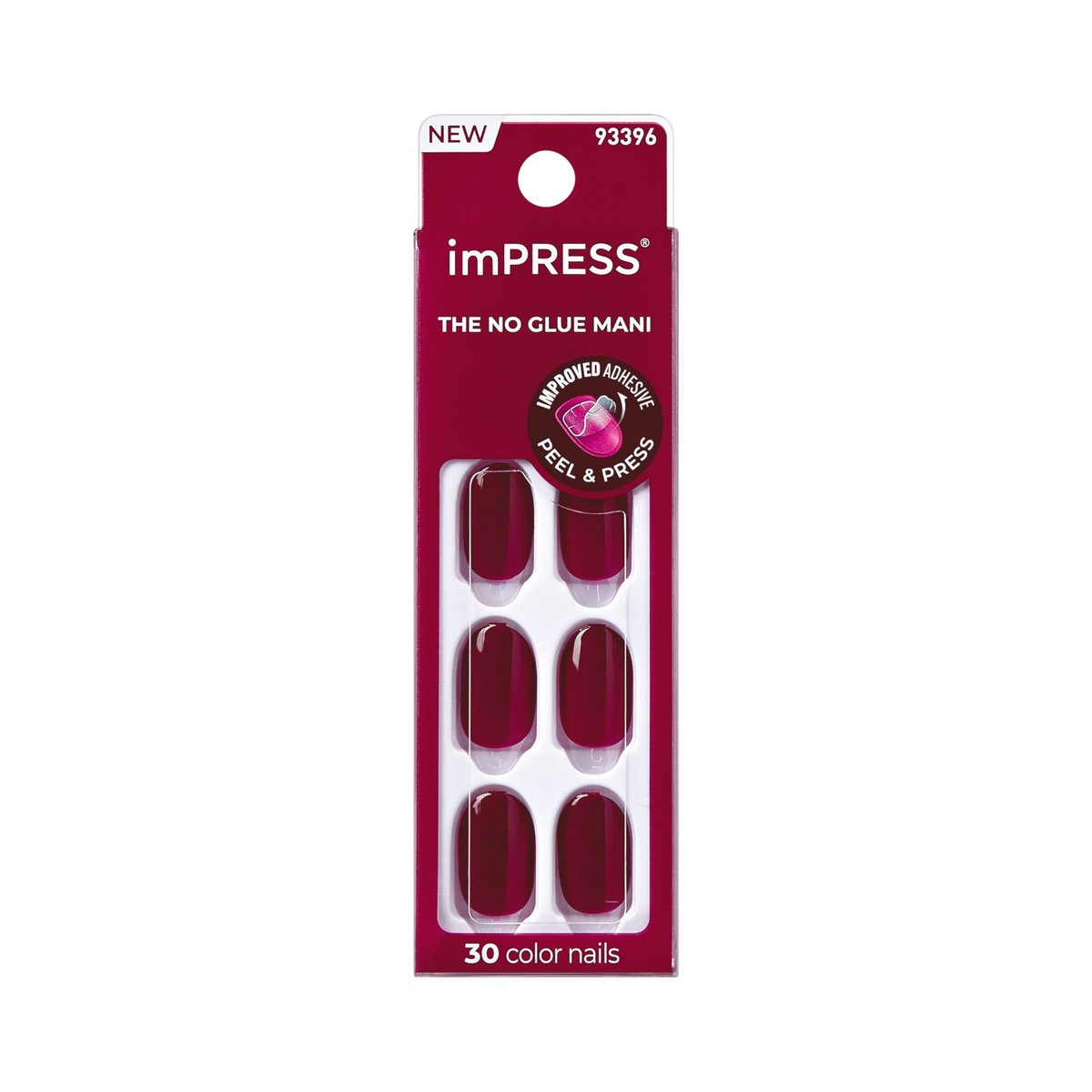imPRESS Maplewood Short Oval Press On Nails - No Glue Manicure Set (30 Nails, Prep Pad, Tools) - görsel 2