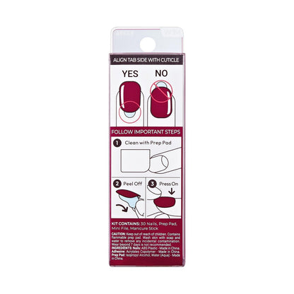 Kiss imPRESS No Glue Mani Press On Nails - Happier Vibes Orange Short Squoval - 30 Nails with Prep Pad, Stick & File