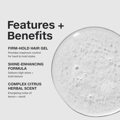 Paul Mitchell Super Clean Sculpting Gel - Firm Hold, Maximum Control & Shine for All Hair Types (2.5 oz)