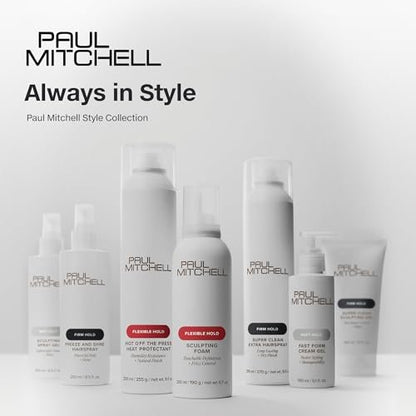 Paul Mitchell Super Clean Sculpting Gel - Firm Hold, Maximum Control & Shine for All Hair Types (2.5 oz)