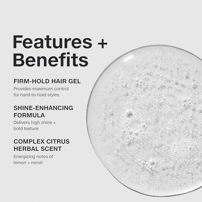 Paul Mitchell Super Clean Sculpting Gel - Firm Hold, Maximum Control & Shine for All Hair Types (2.5 oz)