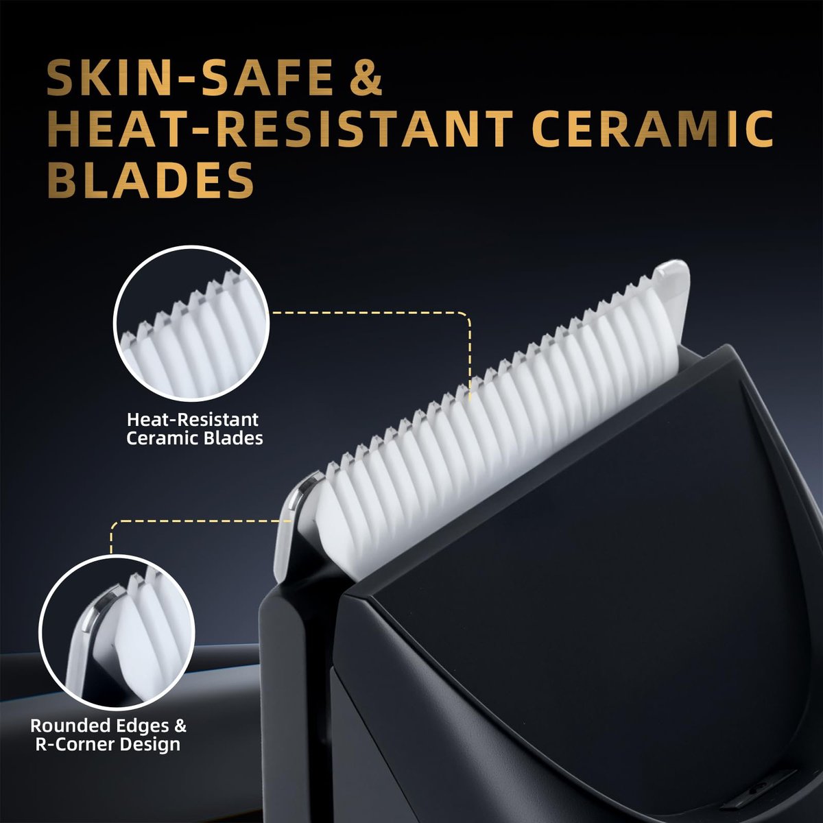 ZENLICO Pubic Hair Trimmer for Men, Manscape Body Hair Trimmer with Ceramic Blade, USB-C Charging, Replaceable Heads, LED Display, 90 Minutes Shaving, Ideal Gift for Men - görsel 11