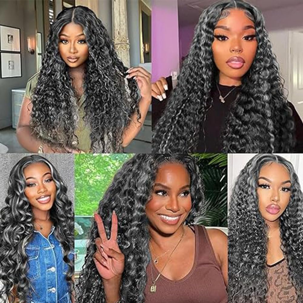 Bafamiya Highlight Grey Human Hair Bundles Deep Wave 20 22 24 Inch P1B/Grey Bundles Human Hair 3 Bundle 300g Total Unprocessed Brazilian Virgin Hair for Black Women - görsel 7