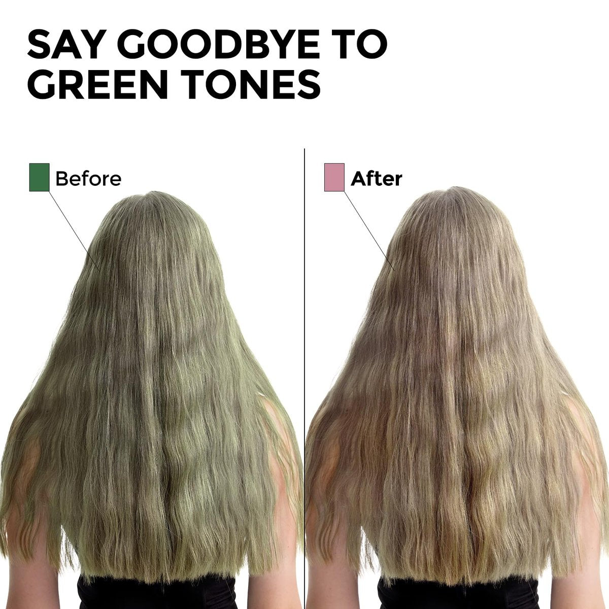 COLORLOMO Bye Bye Green Shampoo – Neutralizes Unwanted Green Tones, Sulfate-Free Color Correcting Shampoo for Blonde, Bleached & Light Brown Hair (11.83 Fl Oz) Avelisse