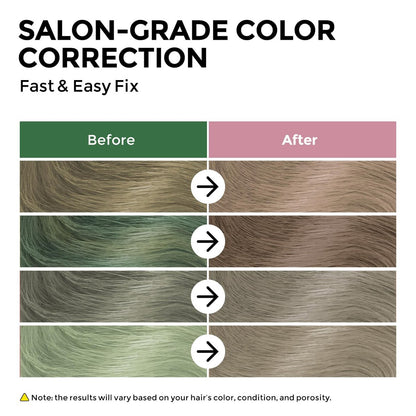 COLORLOMO Bye Bye Green Shampoo – Neutralizes Unwanted Green Tones, Sulfate-Free Color Correcting Shampoo for Blonde, Bleached & Light Brown Hair (11.83 Fl Oz) Avelisse