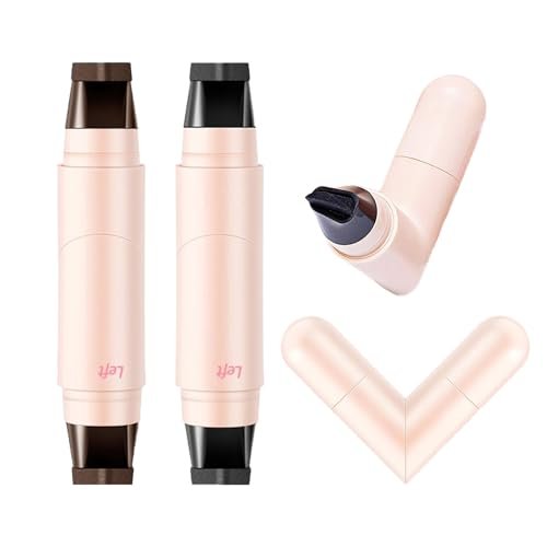 Bekoeen 2PCS Gel Eyeliner Pencil Set – Foldable Black Brown Waterproof Smudge-Proof Eyeliner Stamp for Beginners Avelisse