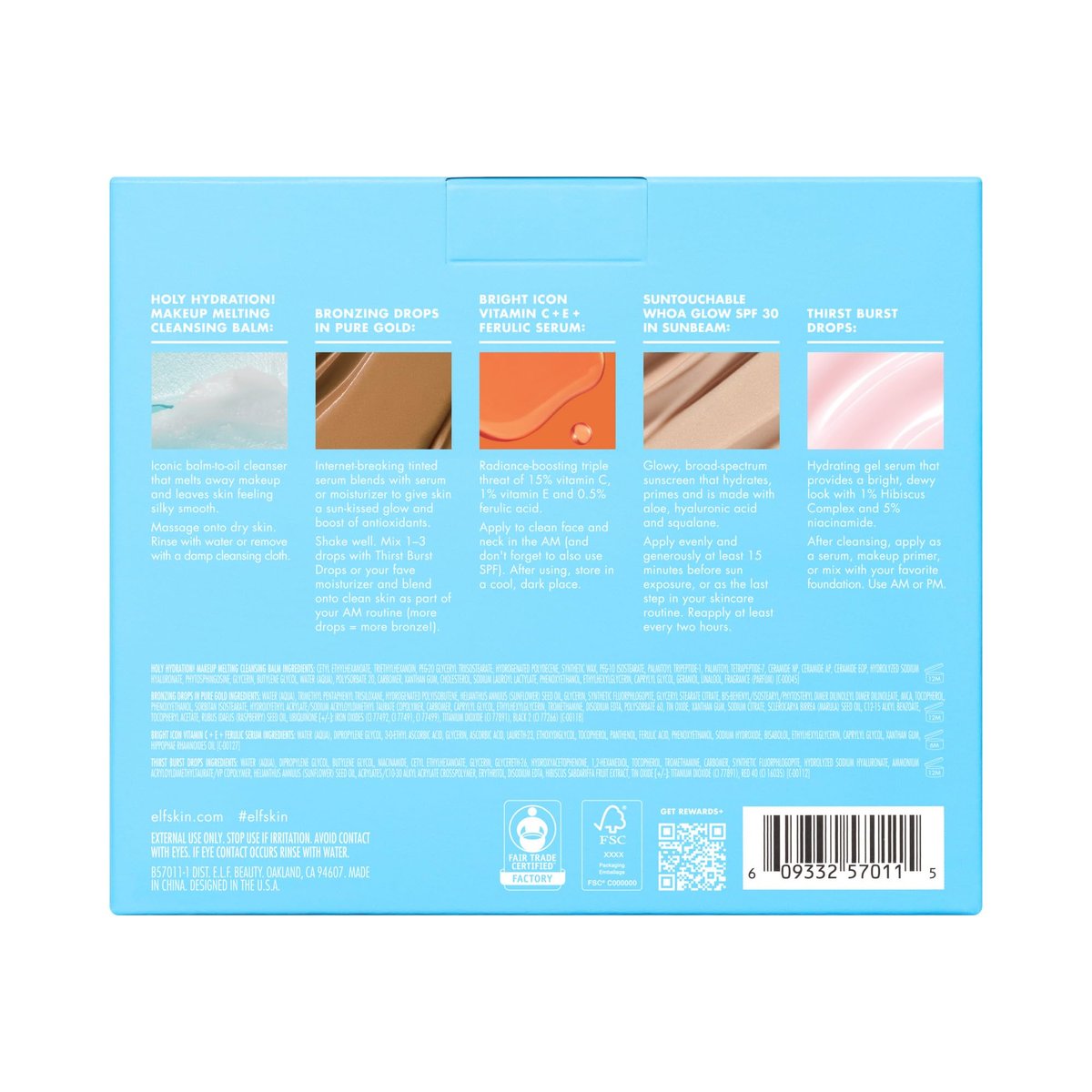e.l.f. SKIN Best & Obsessed Skincare Kit – Travel-Size Makeup Remover, Sunscreen & Brightening Serums for Glowy Skin, Vegan & Cruelty-Free - görsel 13