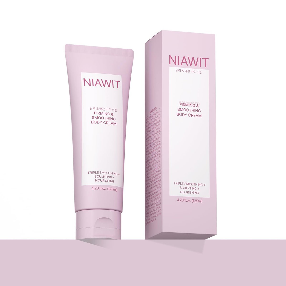 NIAWIT Firming Smoothing Body Cream – Visible Lifting & Tightening for Belly, Thighs, Butt | Helps Reduce Cellulite & Sagging Skin, Body Sculpting Moisturizer for Daily Body Care Routine | 4.23 fl.oz Avelisse