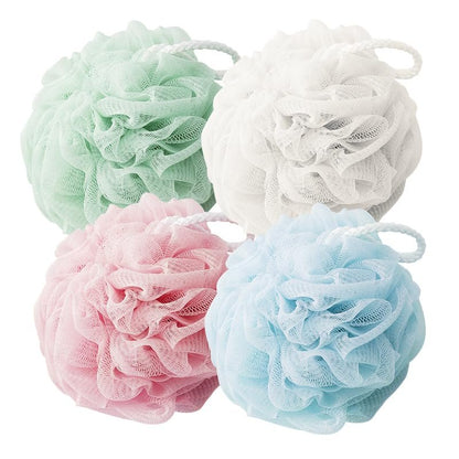 4-Pack Exfoliating Shower Loofah Sponge – Mesh Body Scrubber for Men & Women