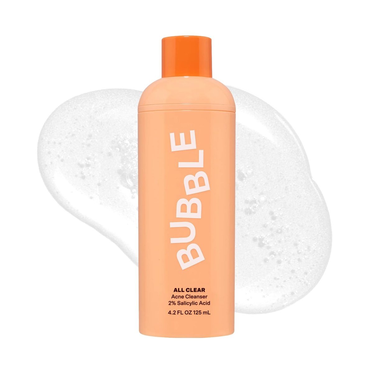 Bubble Skincare All Clear Anti-Breakout Foaming Face Wash – 2% Salicylic Acid Cleanser for Acne-Prone Skin, Gentle Facial Cleanser for Oily, Combination & Sensitive Skin (4.2 Fl Oz) Avelisse