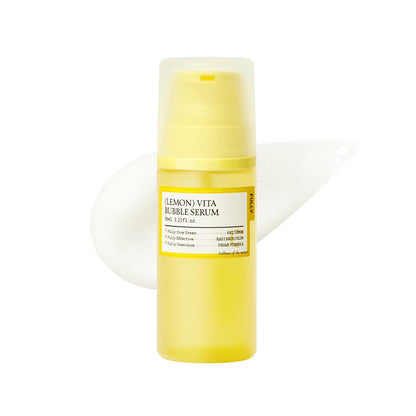 FULLY Lemon Vita Bubble Facial Serum – 69% Organic Jeju Lemon Water & Vitamin C, Instant Glow & Hydration, Niacinamide + Glutathione for Radiance & Tone Refining, Vegan Korean Skincare, 3.21 fl.oz
