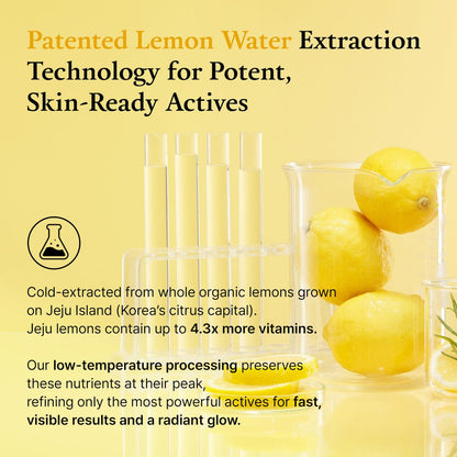 FULLY Lemon Vita Bubble Facial Serum – 69% Organic Jeju Lemon Water & Vitamin C, Instant Glow & Hydration, Niacinamide + Glutathione for Radiance & Tone Refining, Vegan Korean Skincare, 3.21 fl.oz