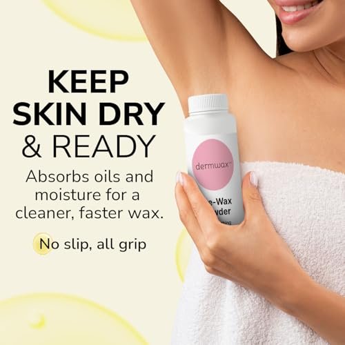 Dermwax Pre Wax Powder 8 oz – Talc Free, Fragrance-Free & Aluminum-Free – Absorbs Oils & Moisture to Prepare Skin for Smooth Waxing - görsel 6