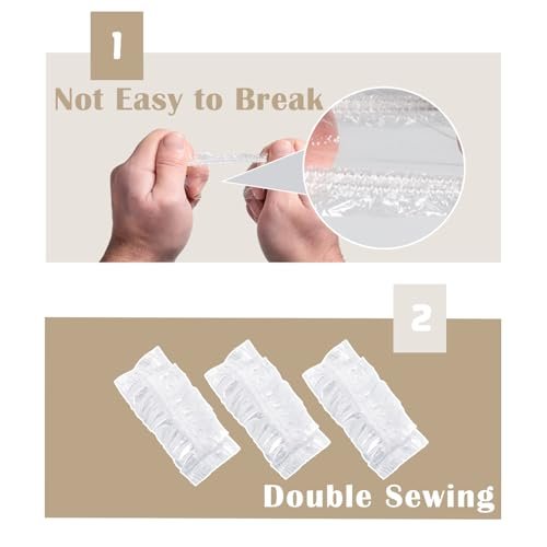 200 Pack Disposable Waterproof Ear Covers for Shower & Hair Dye – Clear Plastic Ear Caps with Soft Elastic, One Size for Adults, with Drawstring Storage Pouch for Neat, Travel-Ready Carry Avelisse