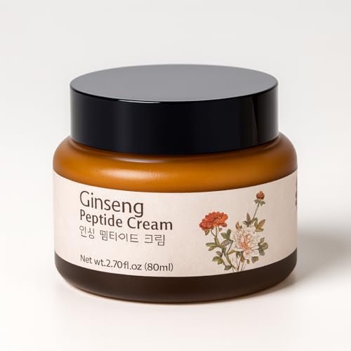 Glamfox Ginseng Peptide Anti-Aging Face Cream - 86% Ginseng Extract, 9x Peptides, 5x Ceramides Avelisse