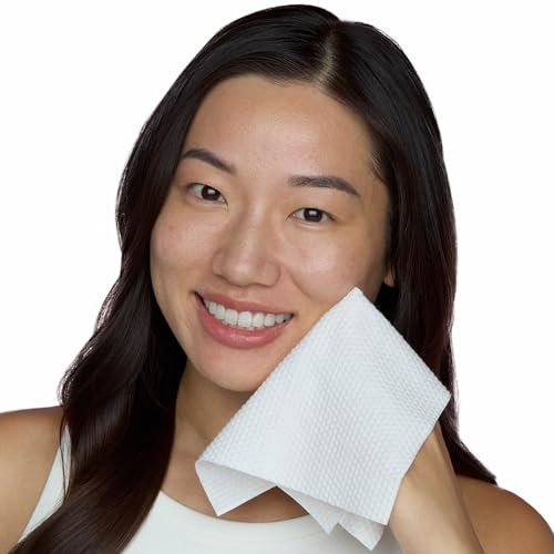 PEACE OUT Silver Shield Face Towels – Disposable Facial Towels for Sensitive Skin, Silver Citrate Infused, Dual Sided, Super Absorbent, Biodegradable, 30 Count Avelisse