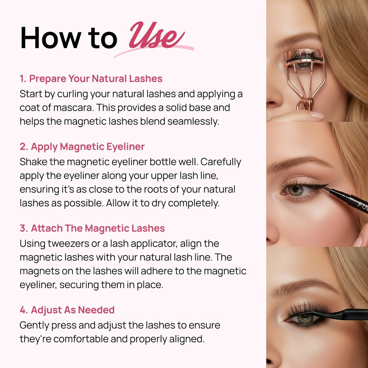 Full Out Glam BackSpot Liner Magnetic Eyeliner - Ultra Strong All-Day Hold for Magnetic Eyelashes, Water & Sweat Proof, Easy to Apply Ultra-Precise Tip, Black, 1 Pen Avelisse