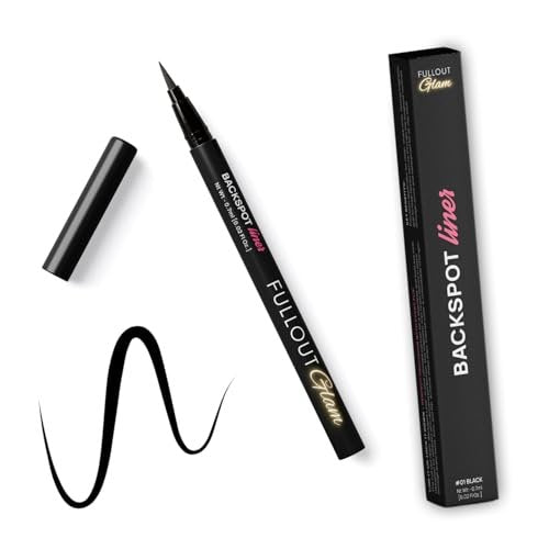 Full Out Glam BackSpot Liner Magnetic Eyeliner - Ultra Strong All-Day Hold for Magnetic Eyelashes, Water & Sweat Proof, Easy to Apply Ultra-Precise Tip, Black, 1 Pen Avelisse
