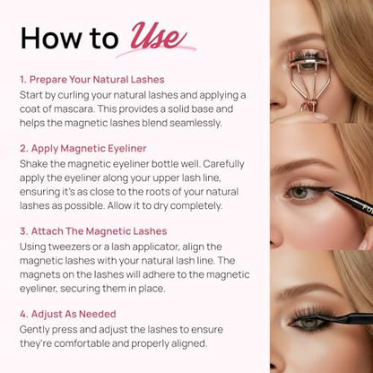 Full Out Glam BackSpot Liner Magnetic Eyeliner - Ultra Strong All-Day Hold for Magnetic Eyelashes, Water & Sweat Proof, Easy to Apply Ultra-Precise Tip, Black, 1 Pen Avelisse
